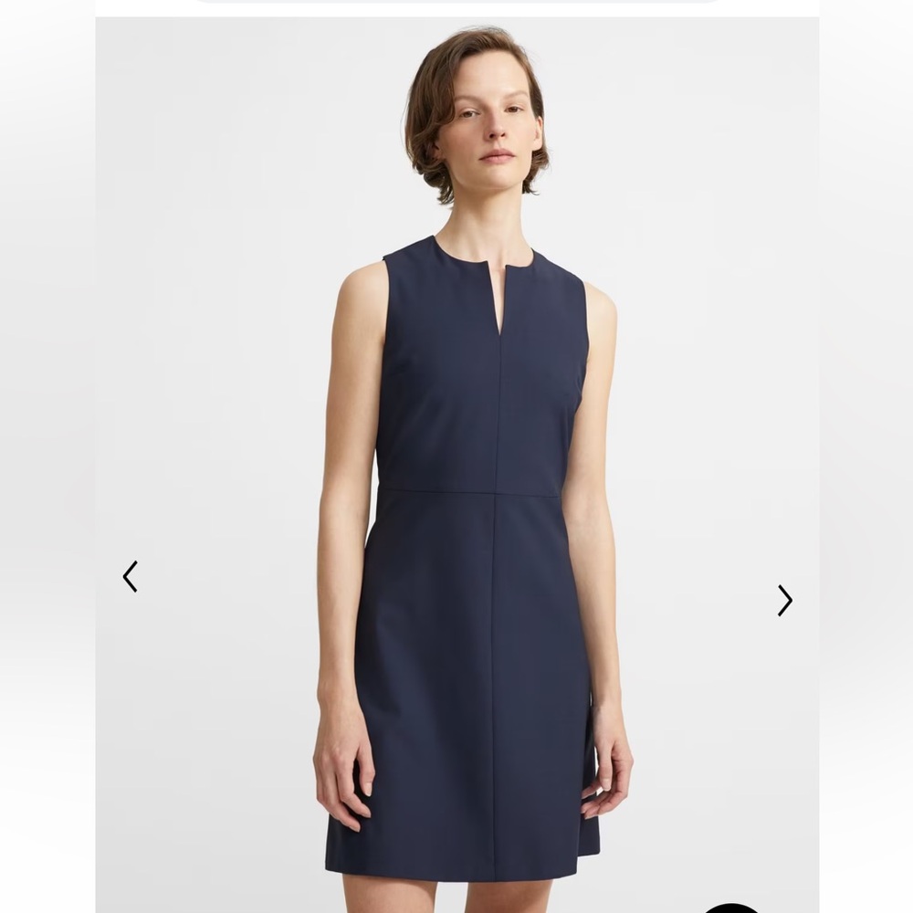 Theory Split Front Dress in Stretch Wool size 6